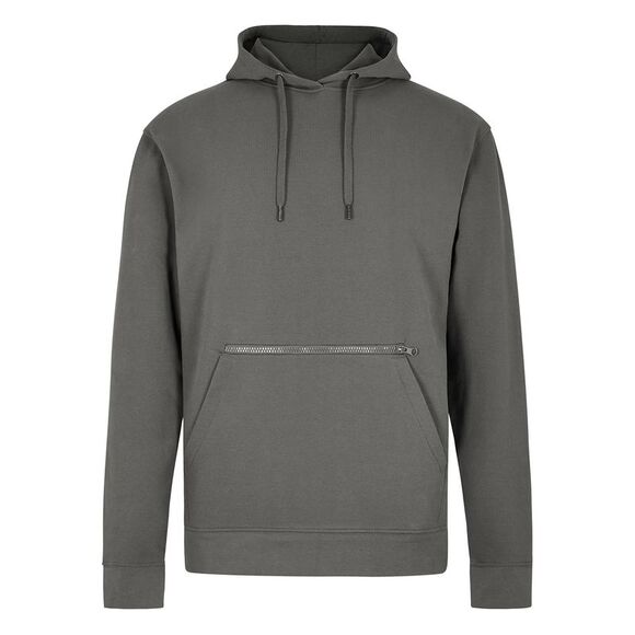 Kustom Kit Unisex Adult Pique Zip Pocket Regular Hoodie / Dark Grey